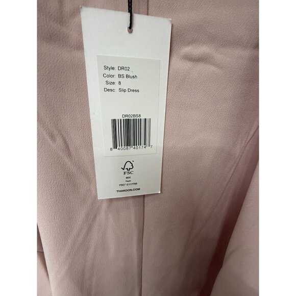 NWT Thakoon Blush Pink A-Line Spaghetti Strap Slip Dress Size 8 - Picture 3 of 10